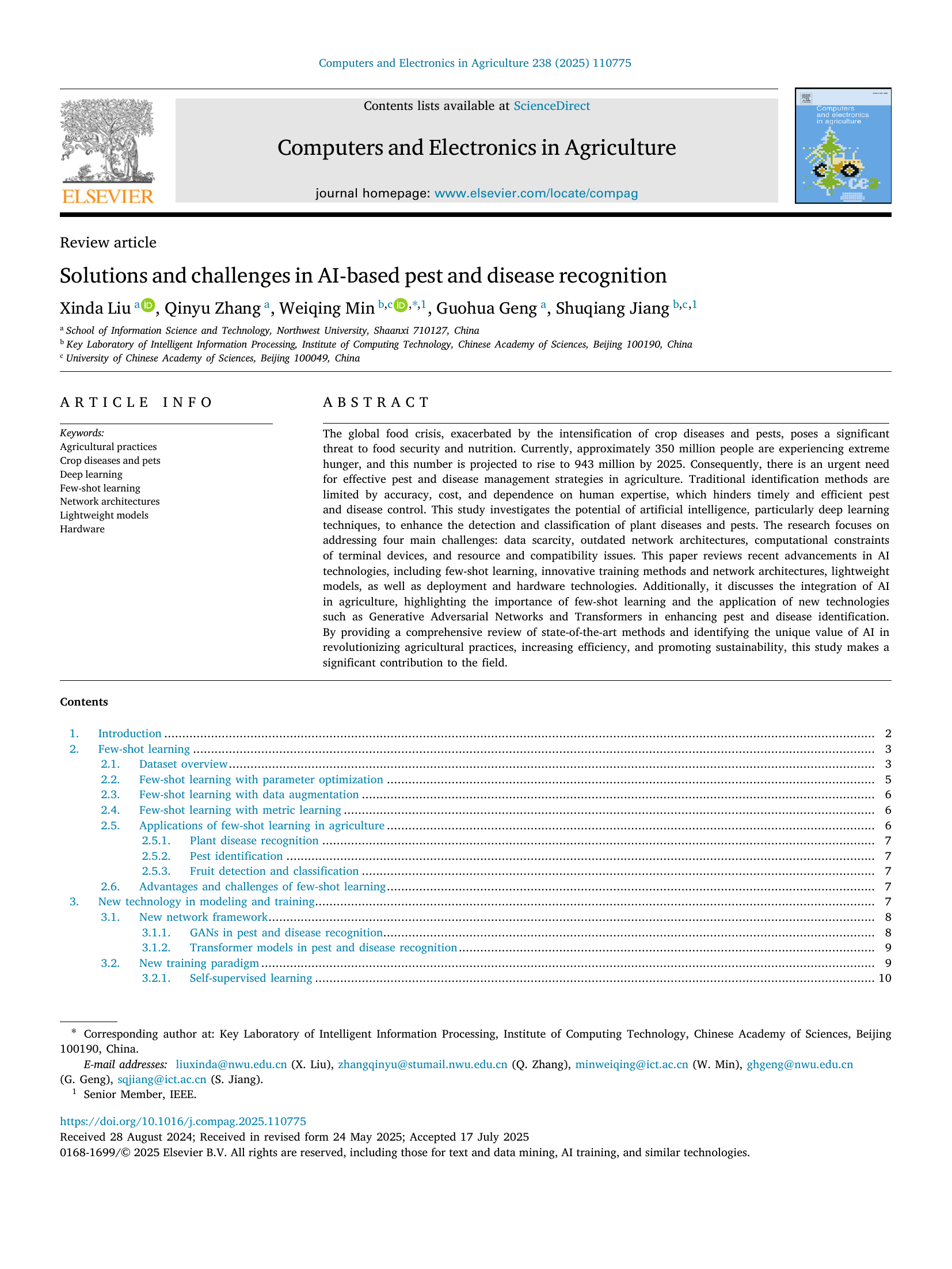 Solutions and challenges in AI-based pest and disease recognition thumbnail