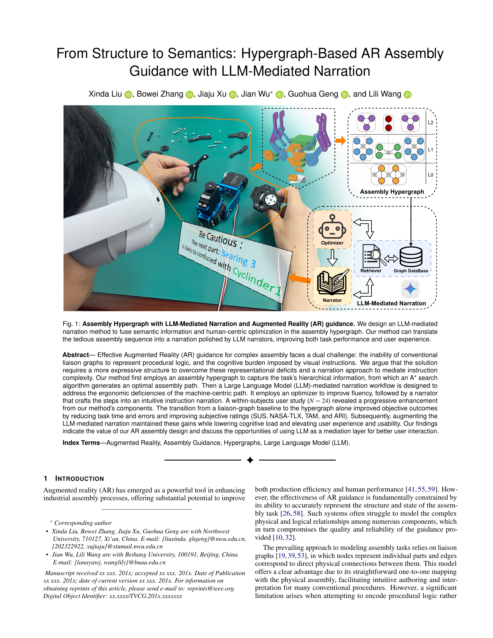 From Structure to Semantics: Hypergraph-Based AR Assembly Guidance with LLM-Mediated Narration thumbnail
