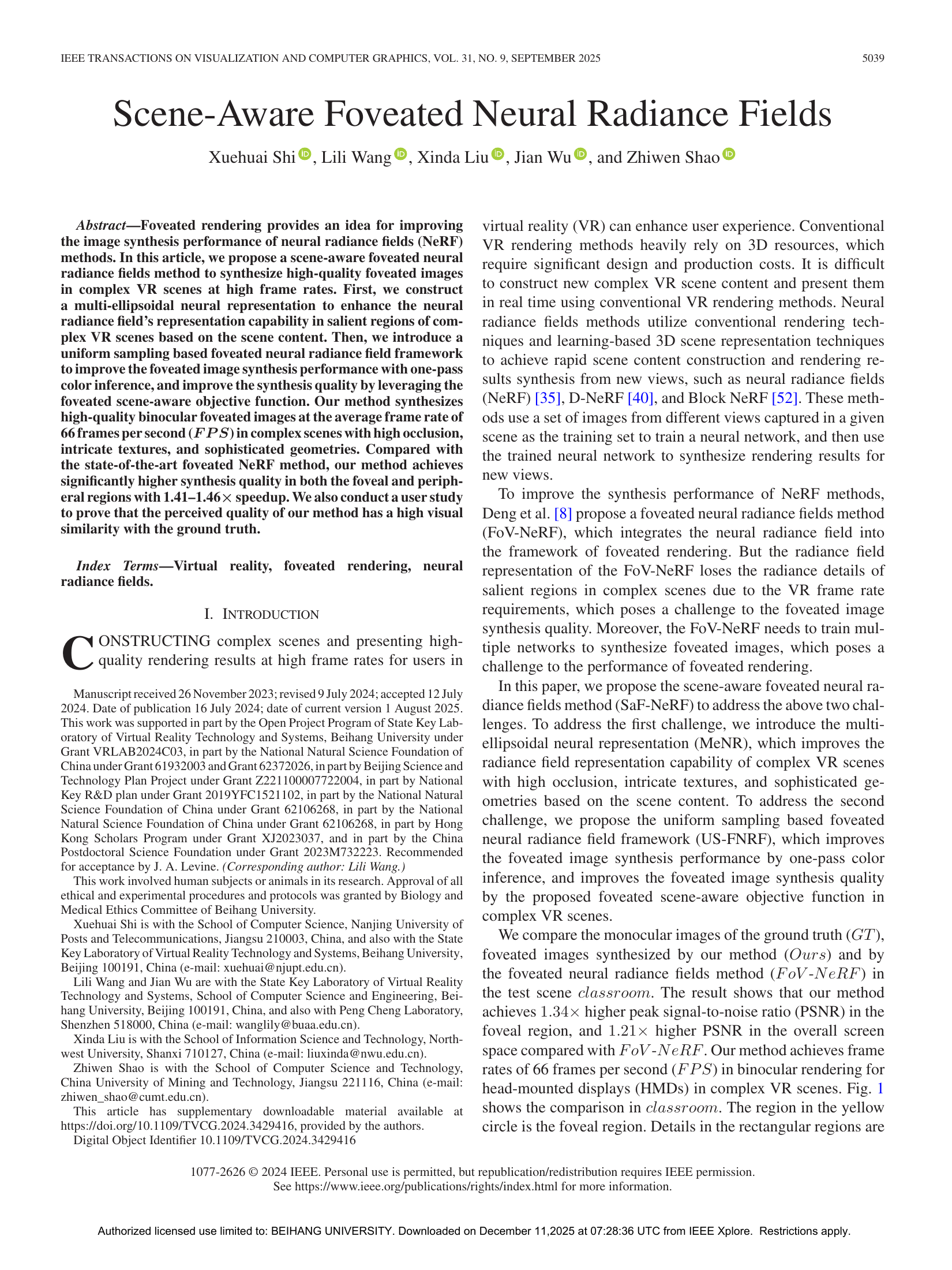 Scene-aware foveated neural radiance fields thumbnail